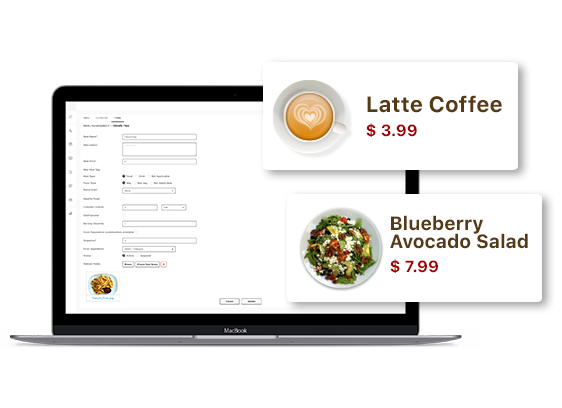 easily edit menu price in digital menu boards