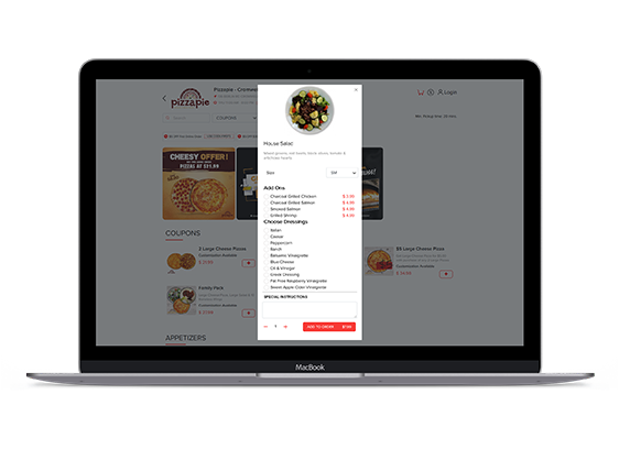 restaurant website ordering solution